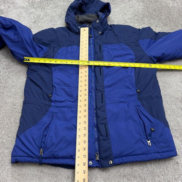 L.L. Bean Vintage Y2K Insulated Ski Snow Hoodie Jacket Mens Large Blue Nylon - Picture 16 of 16